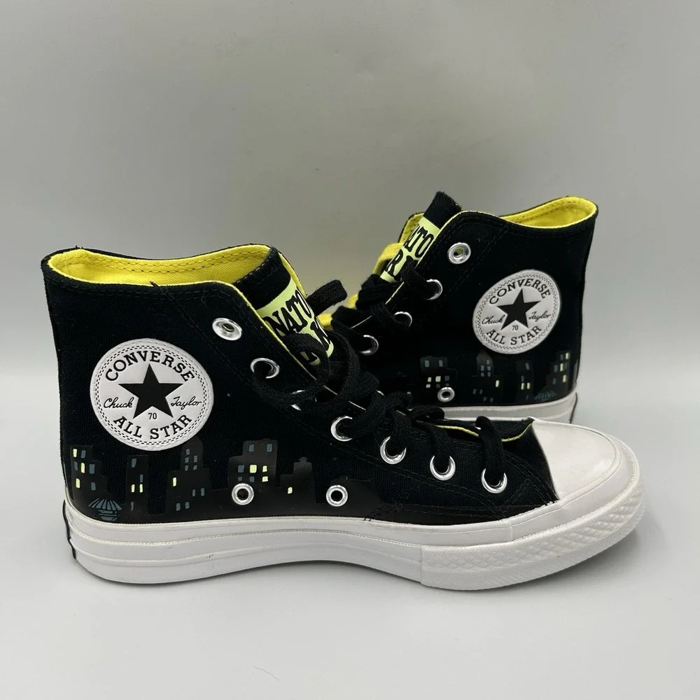 Converse Batman CTAS Chinatown Market Chuck‎ 70 Hi 167511C Black/Blazing Yellow